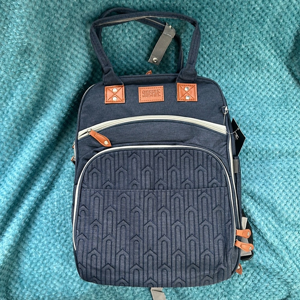 Baby diaper book bag